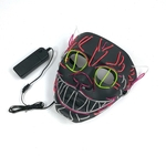 Legal máscara de Halloween LED EL Luz Cosplay para Costume Party Festival Máscara Glowing