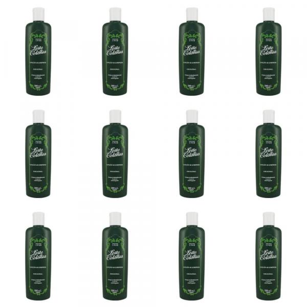 Leite de Colônia Tradicional Desodorante Corporal 200ml (Kit C/12)