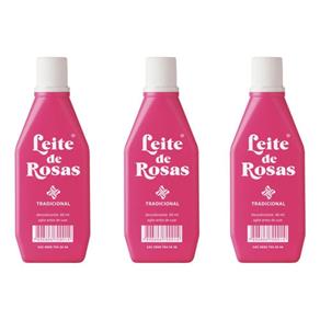 Leite de Rosas Desodorante 60ml - Kit com 03