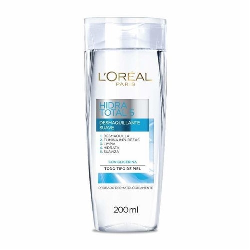 Leite Demaquilante Macio L'oréal Hidra Total 5 com Glicerina - 200Ml