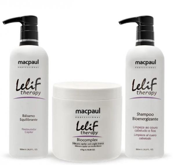 Lelif Kit Therapy Argila Branca - 3 Itens Mapcaul - Macpaul