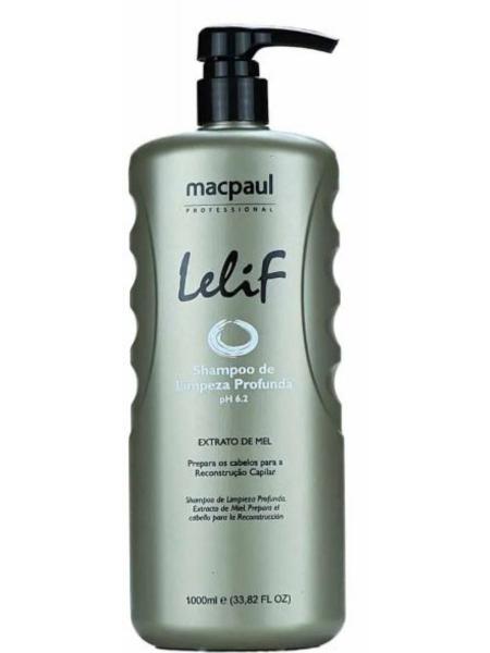 Lelif Reconstrução Shampoo de Limpeza Profunda 1000ml Macpaul