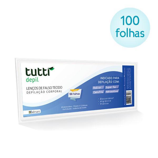 Lenço de Falso Tecido para Depilação - (1015) - 100 Folhas - Tutti Depil