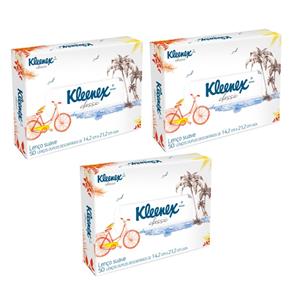 Lenço de Papel Kleenex Box 50 Folhas Leve 3 Pague 2