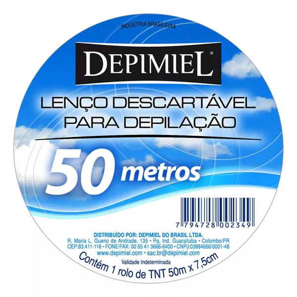 Lenço Descartável para Depilação 50 Metros Depimiel