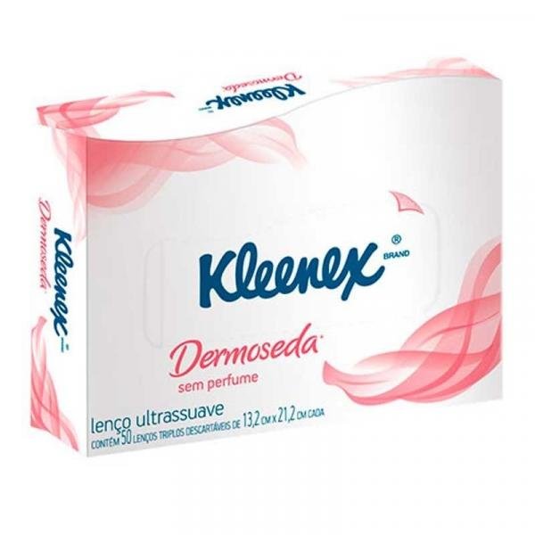 Lenço Kleenex Dermoseda com 40 Unidades