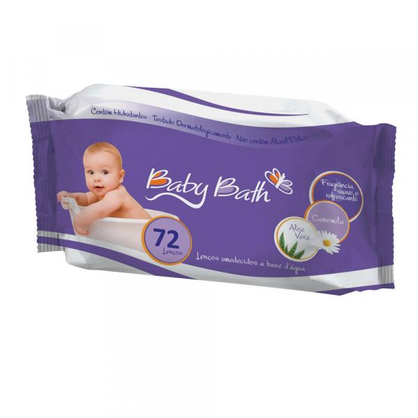 Lenço Umedecido Baby Bath 72 Unidades - Brasbaby