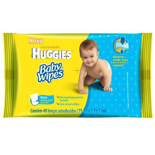 Lenço Umedecido Baby Wipes 48 Unidades