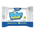 Lenço umedecido com solução salina Baby Nasal - pack com 20 unidades