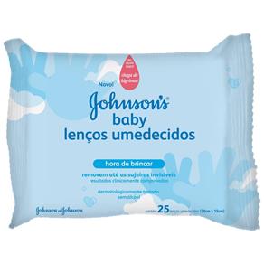 Lenço Umedecido Johnsons Baby Hora de Brincar - 25 Unidades - Johnson e Johnson