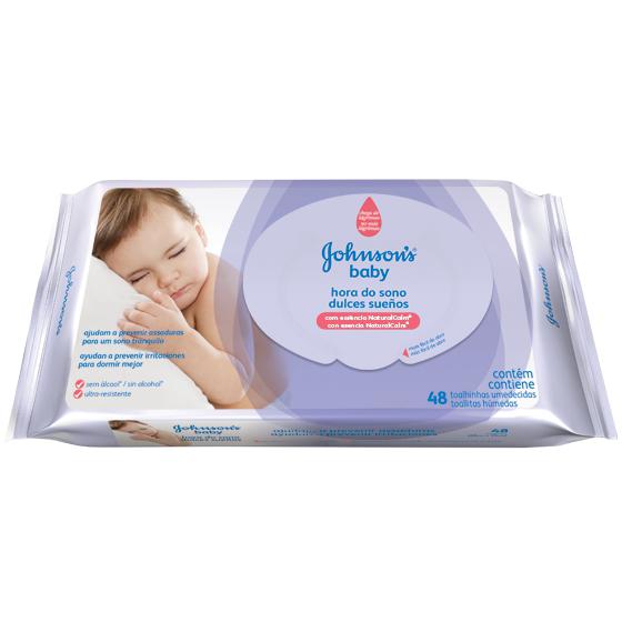 Lenço Umedecido Johnson's Baby Hora do Sono 48 Unidades