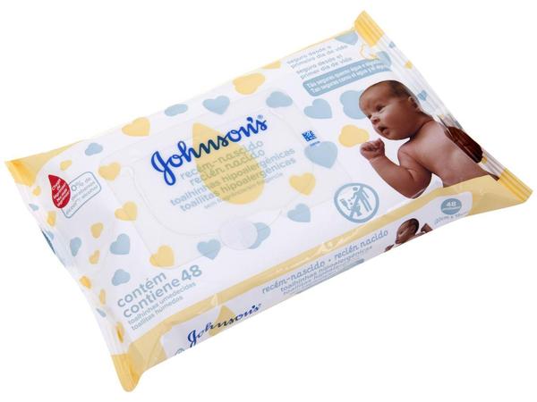 Lenço Umedecido Johnsons Baby - Recém-Nascido Sem Fragrância 48 Unidades - Johnson'S