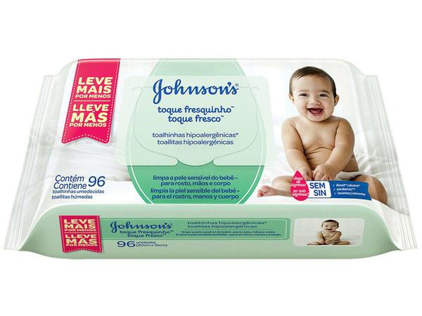 Lenço Umedecido Johnsons Baby - Toque Fresquinho 96 Unidades - Johnson'S Baby
