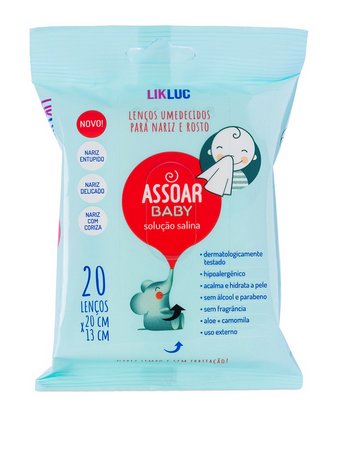 Assoar Baby Lenços Umedecidos com Solução Salina - Likluc