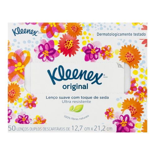 Lenços de Papel Kleenex com 50 Unidades