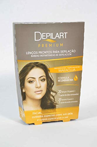 Lenços Prontos Facial Lenços Premium - Maracujá DEPILART