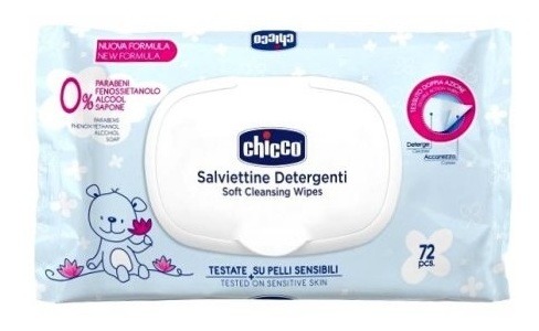 Lenços Umedecidos 72pçs Salviettine Detergenti Chicco