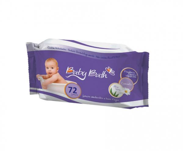Lenços Umedecidos Baby Bath 72 Unidades Importado Luxo B213872