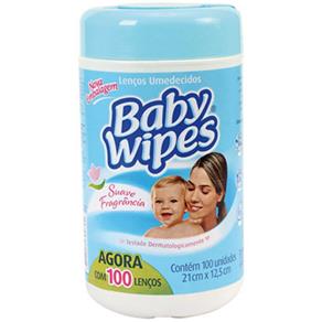 Lenços Umedecidos Baby Wipes Azul 100Und