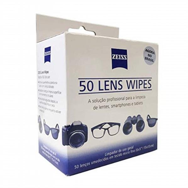 Lens Wipe Zeiss com 50 Lenços Umedecidos
