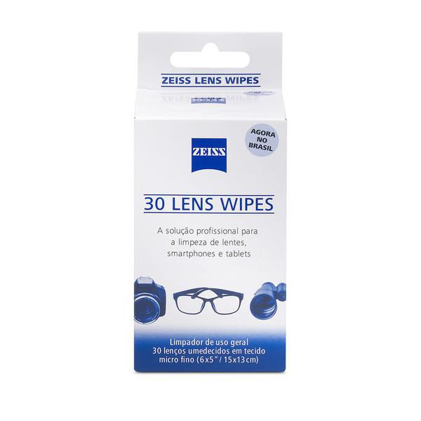 Lens Wipes Zeiss com 30 Lenços Umedecidos