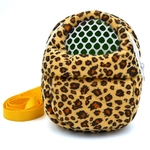 Leopard quente Sleeping Bag Pet gaiola para Chinchilla Esquilo Hedgehog Guinea Pig Impressão