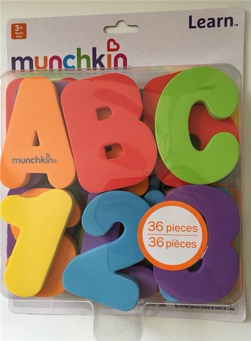 Letras e Números para Banho Munchkin