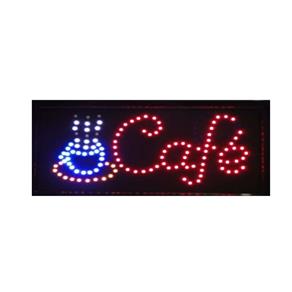 Letreiro Led Painel Luminoso Placa de Aviso Comercio Café