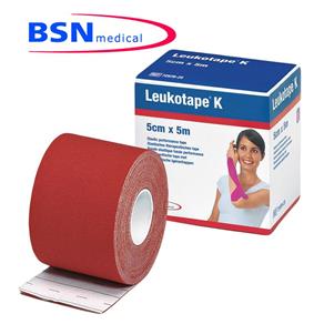 Leukotape K - Bandagem Adesiva Leukotape 5CmX5M - Vermelha