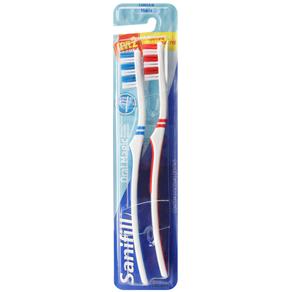 Leve 2 e Pague 1: Escova Dental Sanifill Oral Magic Macia – Azul/Vermelha