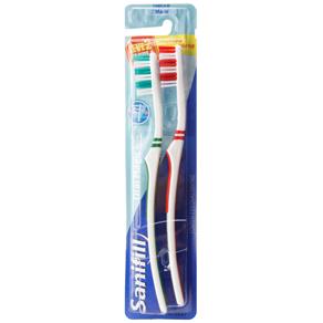 Leve 2 e Pague 1: Escova Dental Sanifill Oral Magic Macia – Vermelha/Verde