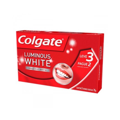Leve 3 Pague 2 Creme Dental Colgate Luminous White 70g