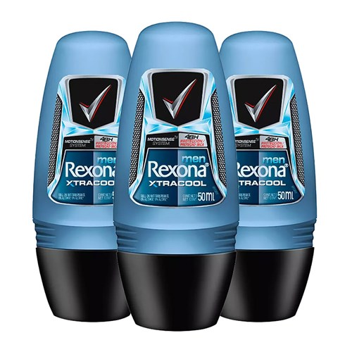 Leve 3 Pague 2 Desodorante Rexona Roll On Masculino Xtracool 50ml