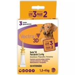 Leve 3 Pague 2- Vectra 3D Cães de 1,5 A 4 Kg 0,8 ml
