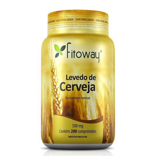 LEVEDO DE CERVEJA FITOWAY 500mg - 200 COMPRIMIDOS