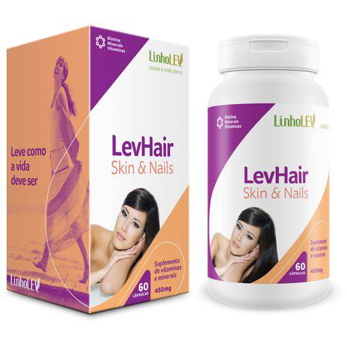 LevHair 60 Cápsulas Nutricosmético Premium Cápsulas da Beleza