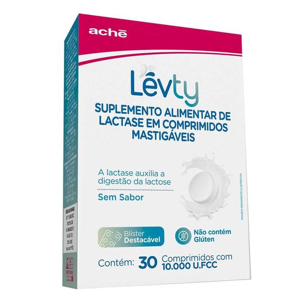 Lévty 10000FCC C/ 30 Comprimidos Mastigáveis - Levty