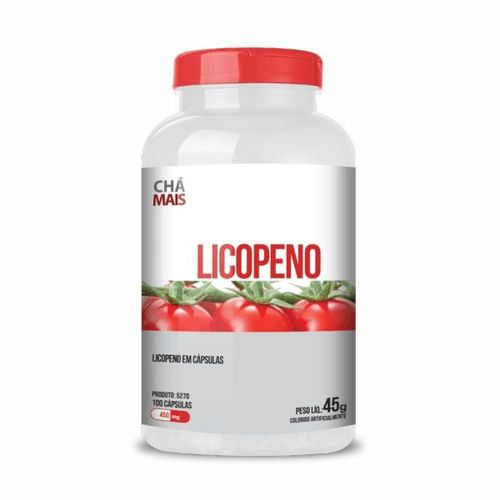 Licopeno - 100 Cápsulas - Chá Mais