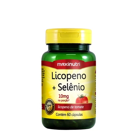 Licopeno + Selênio 60 Cápsulas 500mg Maxinutri