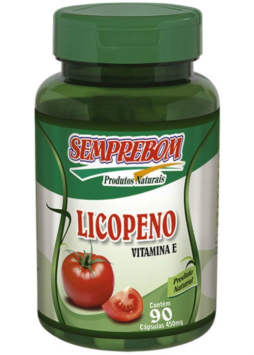 Licopeno Vitamina e - Semprebom - 90 Cápsulas - 450 Mg