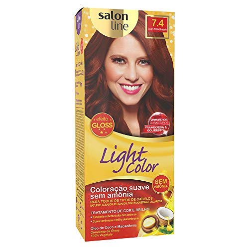 Light Color Prof - 7.4 Louro Mel Acobreado, Salon Line, Salon Line