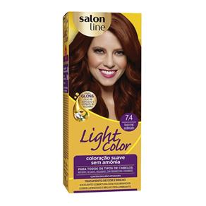 Light Color Prof Salon Line - 7.4 Louro Mel Acobreado