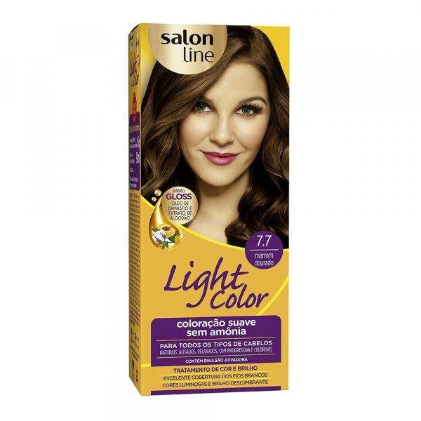 Light Color Prof Salon Line - 7.7 Marrom Dourado