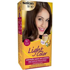 Light Color Salon Line Coloração Cor 6.7 Chocolate