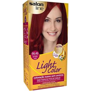 Light Color Salon Line Coloração Cor 66.46 Vermelho Cereja