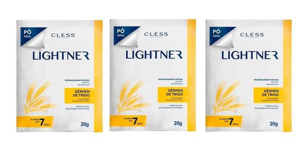 Lightner Pó Descolorante Gérmen de Trigo 3x20g - Cless