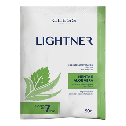 Lightner Pó Descolorante Rápido - Menta e Aloe Vera 50G