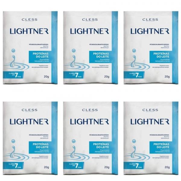 Lightner Proteínas do Leite Pó Descolorante 20g (kit C/06)