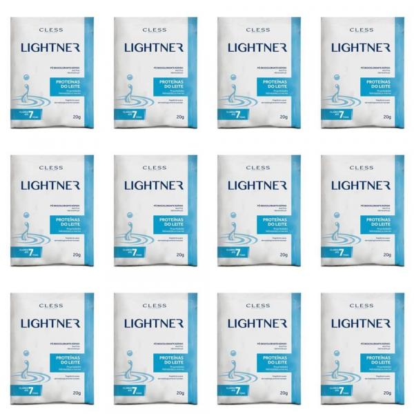 Lightner Proteínas do Leite Pó Descolorante 20g (Kit C/12)