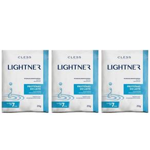 Lightner Proteínas do Leite Pó Descolorante 20g - Kit com 03